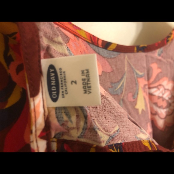 Super Cute Old Navy Dress, Tie Neck, Side Zip. Size 2 - Picture 3 of 7